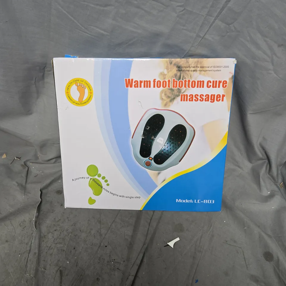 WARM FOOT BOTTOM CURE MASSAGER – MODEL LC-803 - BOXED 