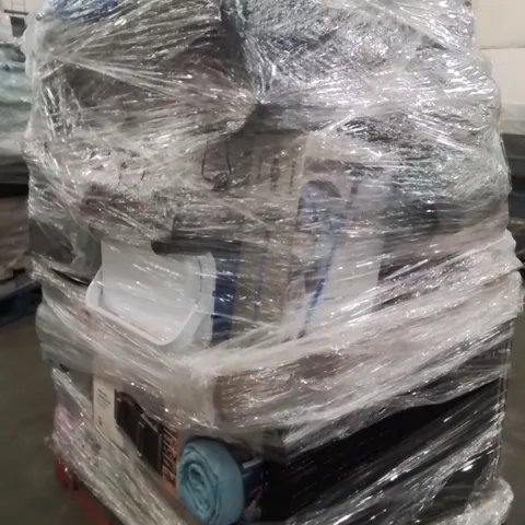 PALLET OF ASSORTED HOUSEHOLD GOODS AND PRODUCTS TO INCLUDE;AIR FRYER,COOLER BOX,COOL GEL PILLOW CASE,DOG CAGE