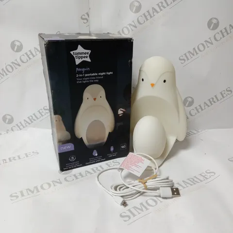 BOXED TOMMEE TIPPEE PENGUIN 2-IN-1 PORTABLE NIGHT LIGHT