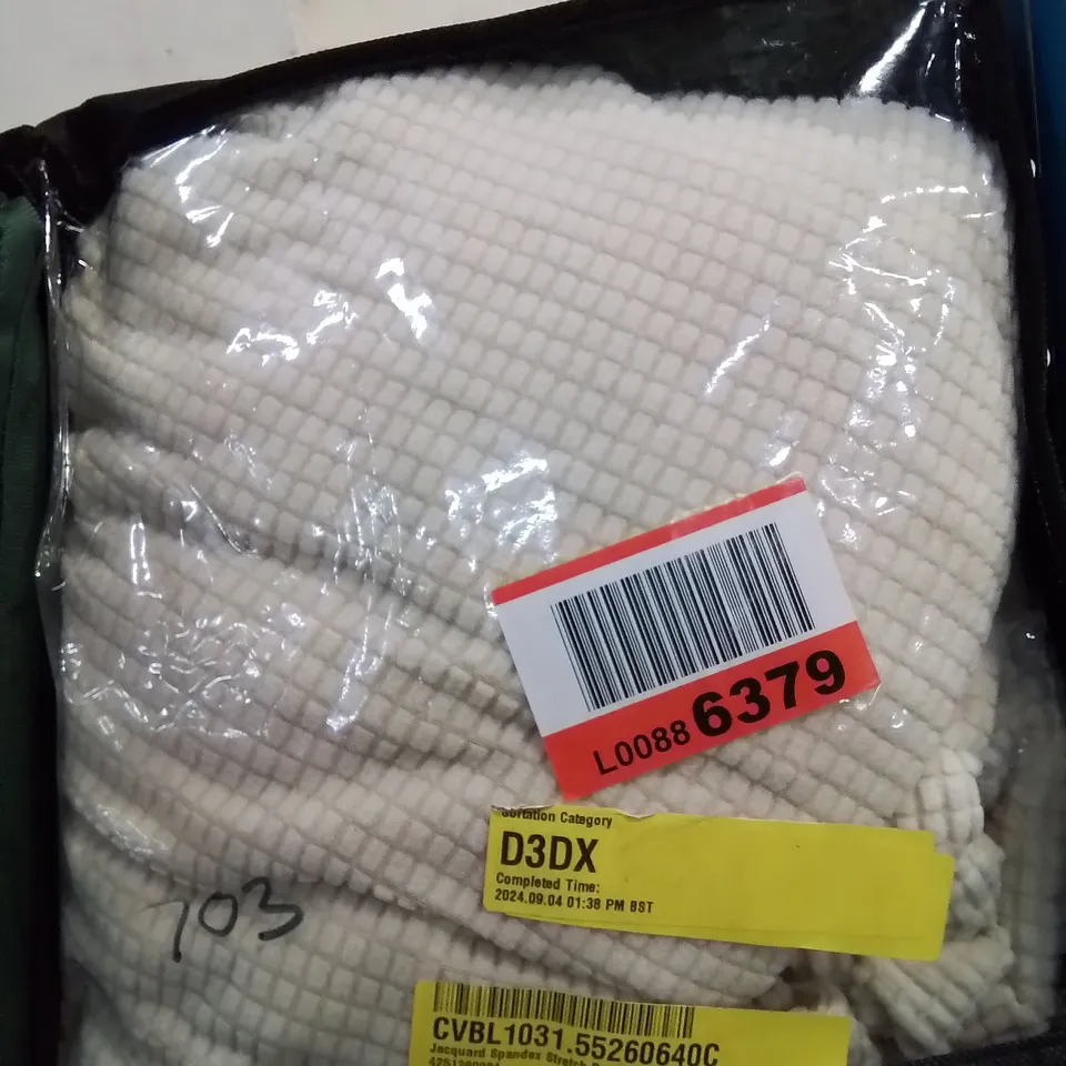 BAGGED BOX CUSHION SOFA SLIPCOVER 