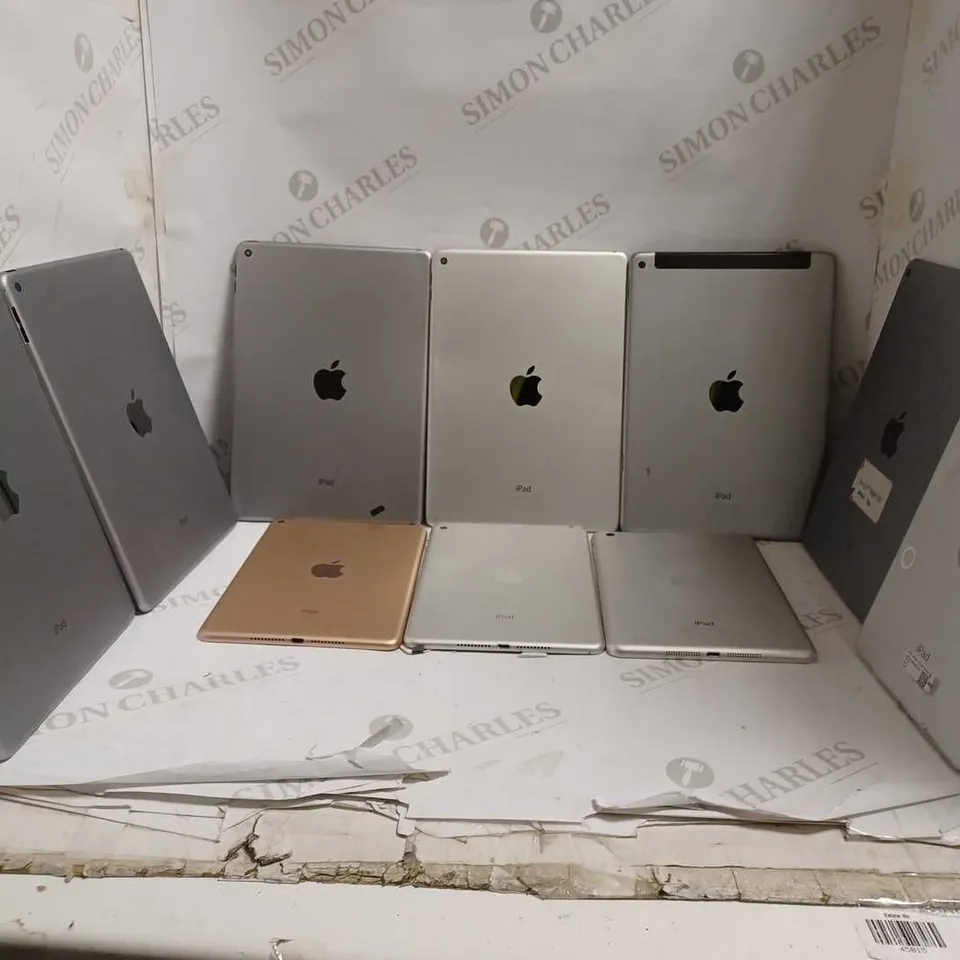 LOT OF 10 APPLE IPAD HARD SHELL CASES FOR VARYING MODELS TO INCLUDE A1566, A1538, A1567, ETC