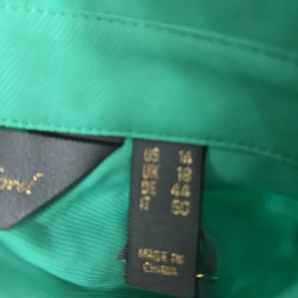 RUTH LANGSFORD GREEN BUTTON-FRONT SHIRT – WOMEN'S CLOTHING  UK 18