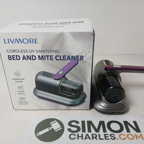 LIVMORE CORDLESS UV SANITISING BED AND MITE CLEANER – BOXED