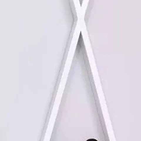 BOXED SNUZ TEEPEE SHAPED NURSERY WALL SHELF LARGE H57CM, WHITE (1 BOX)