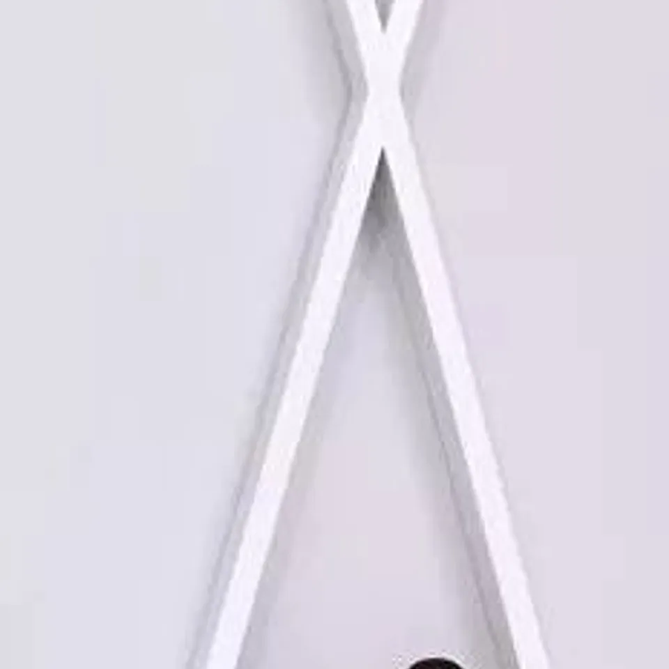 BOXED SNUZ TEEPEE SHAPED NURSERY WALL SHELF LARGE H57CM, WHITE (1 BOX)