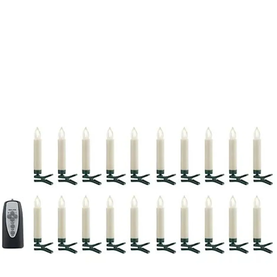 FESTIVE INDOOR OUTDOOR MULTI COLOUR TREE CANDLES
