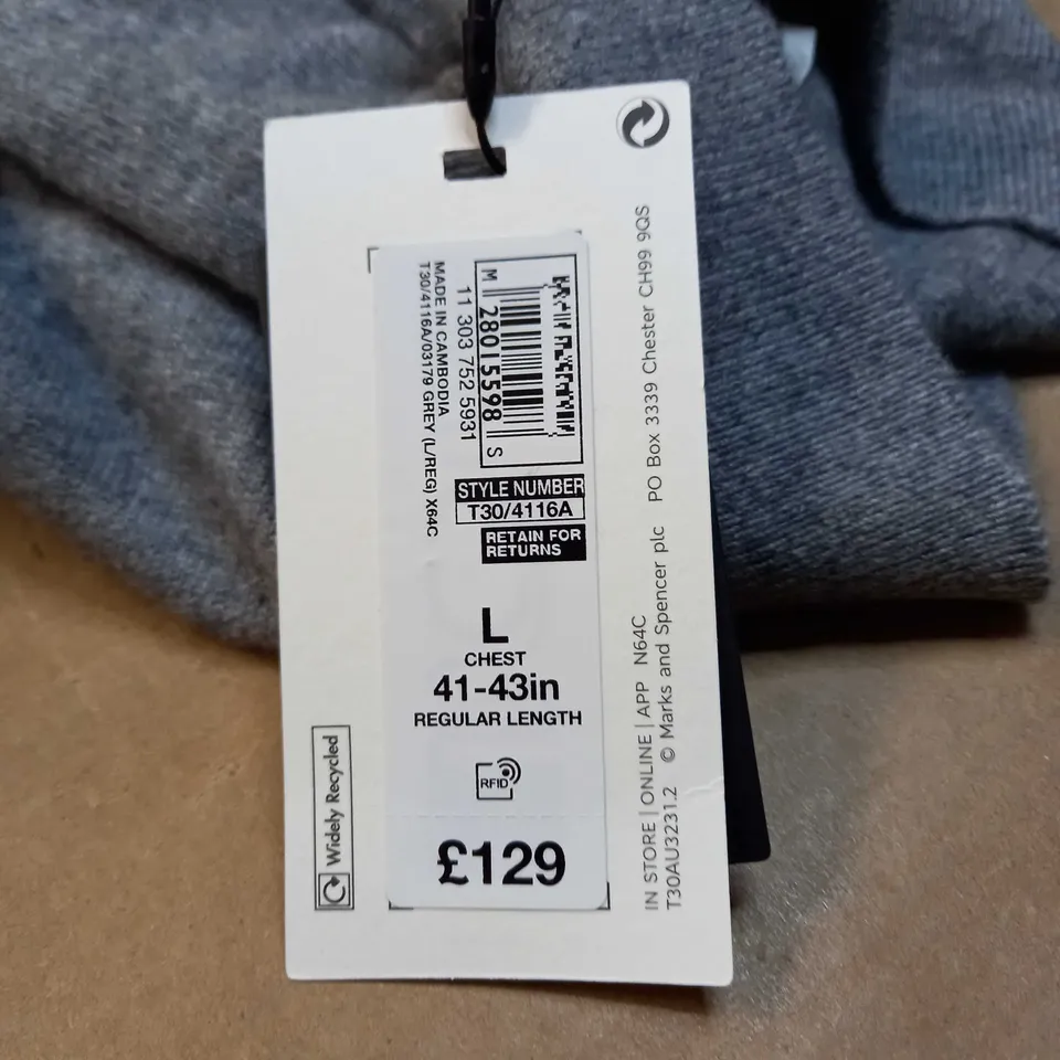 AUTOGRAPH ZIPPED KNITTED CARDIGAN SIZE L