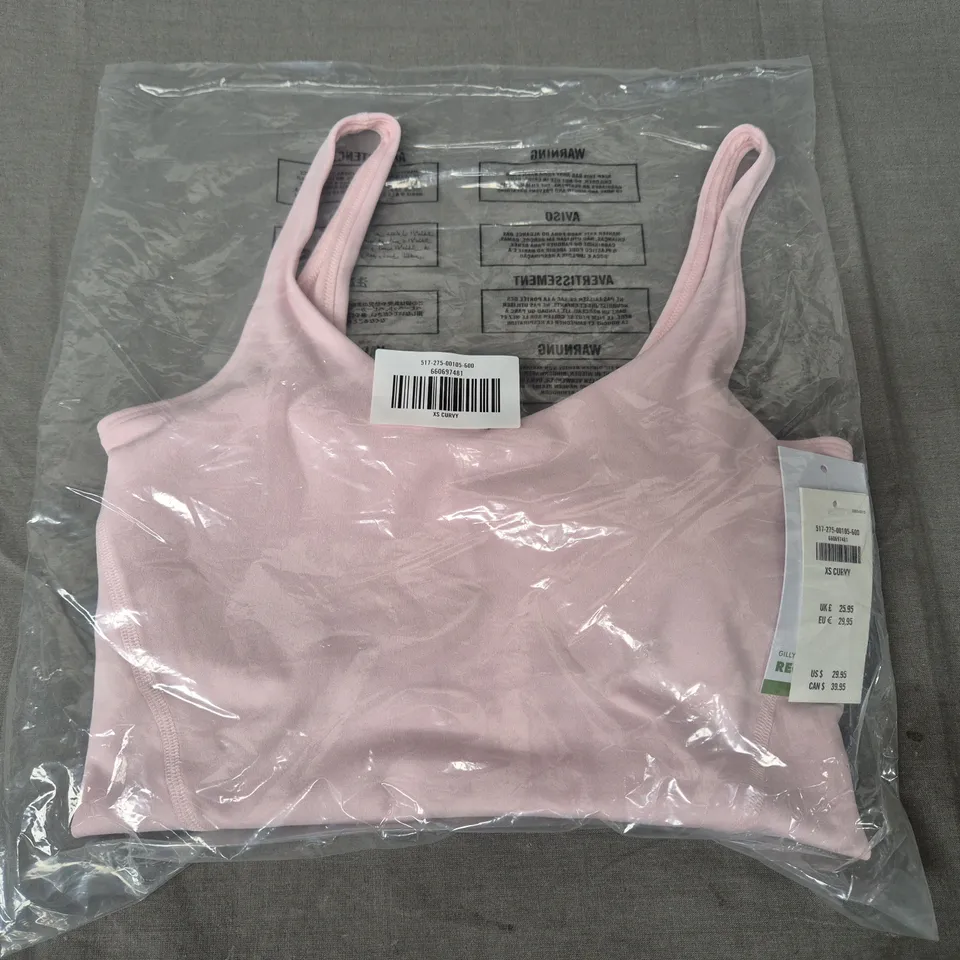 BAGGED GILLY HICKS STRAP TOP IN PINK - XS CURVY