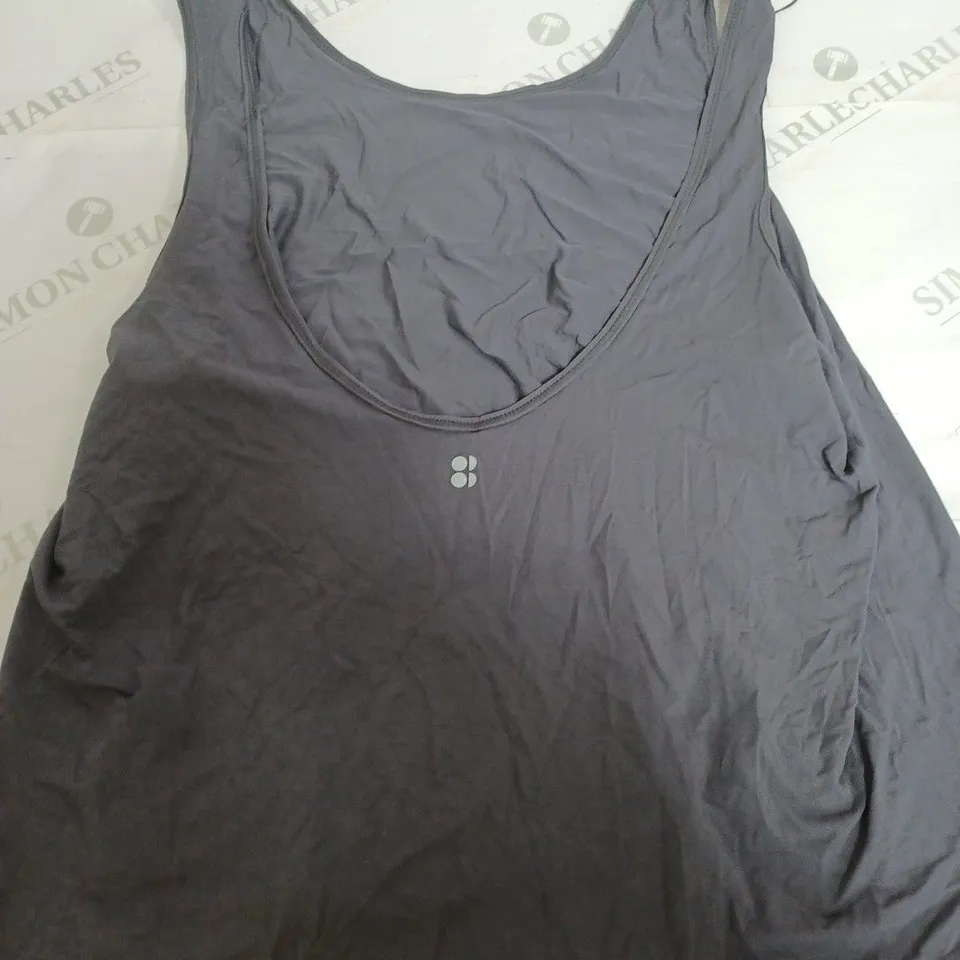 SWEATY BETTY CHARCOAL VEST - MEDIUM