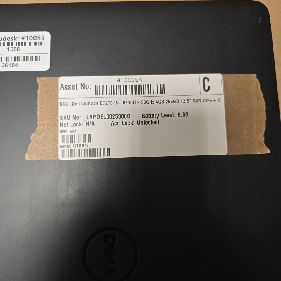DELL LATITUDE E7270 LAPTOP - I5-6200U 2.3GHZ, 4GB RAM, 256GB SSD, 12.5IN DISPLAY