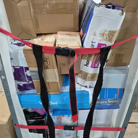 CAGE OF APPROXIMATELY 20 ASSORTED ITEMS TO INCLUDE  - FAN - FOLDING WASHING MACINE - HUMIDIFIER ETC - COLLECTION ONLY