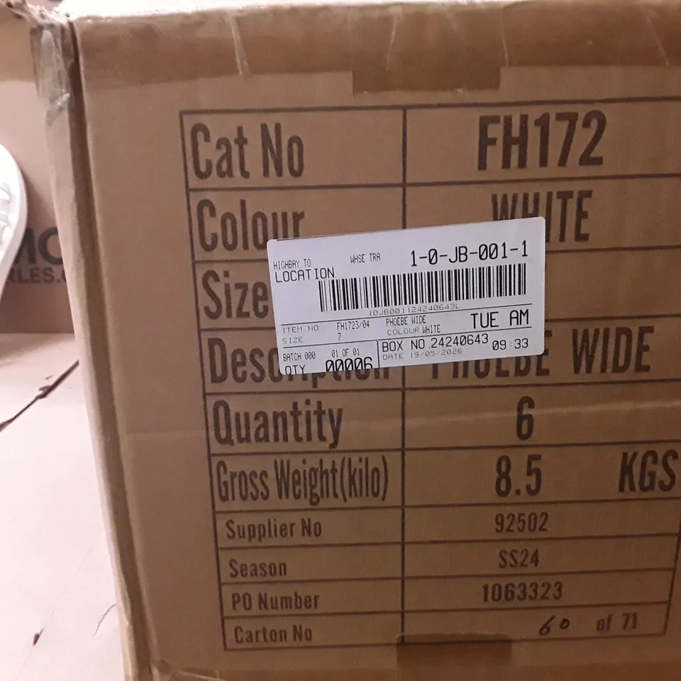 BOXED BRAND NEW SIMPLY BE PHOEBE WIDE SHOES SIZE 7 WHITE COLOUR APPROXIMATELY 6 PAIRS