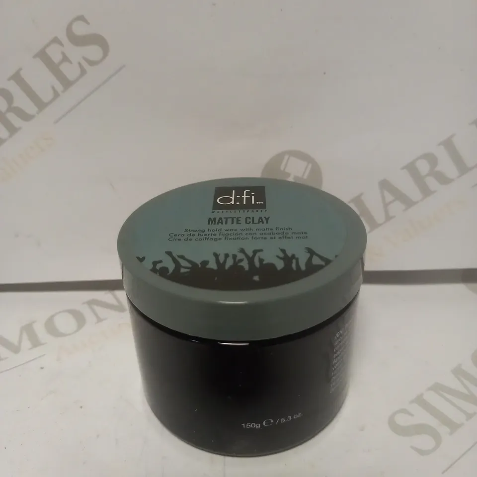 10 X APPROX D:FI MATTE CLAY FOR HAIR - 150ML PER TUB 