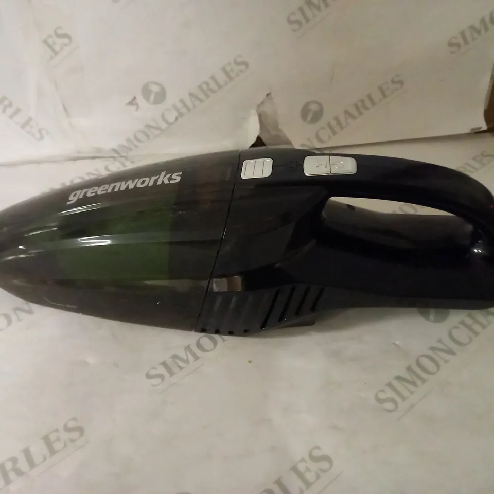 GREENWORKS BATTERY HAND VACUUM CLEANER
