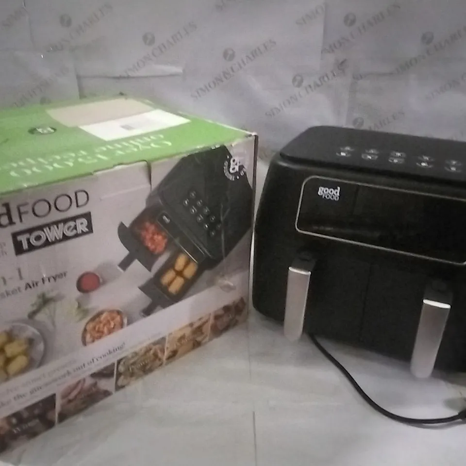 BOXED TOWER 12 IN 1 DUAL AIR FRYER 
