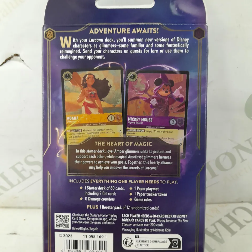 BRAND NEW SEALED DISNEY LORCANA TRADING CARD GAME THE FIRST CHAPTER STARTING DECK