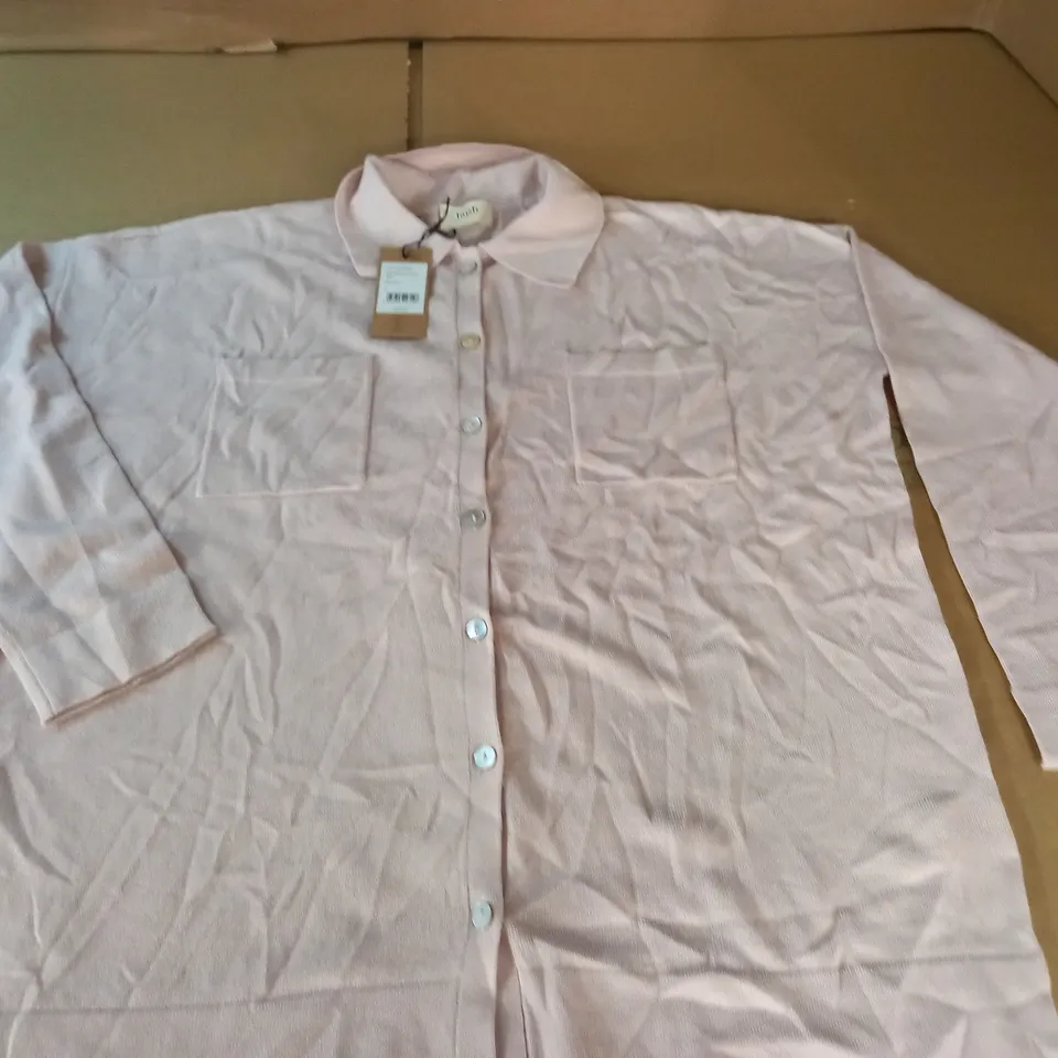 HUSH ADA RELAXED KNITTED SHIRT IN PINK - S