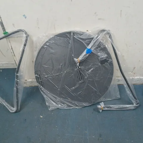 ROUND BLACK METAL  GARDEN TABLE 