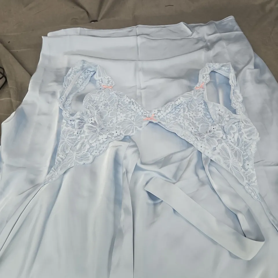 LOUNGE ISLA SIDE SLIT MAXI DRESS – BLUE SIZE 8