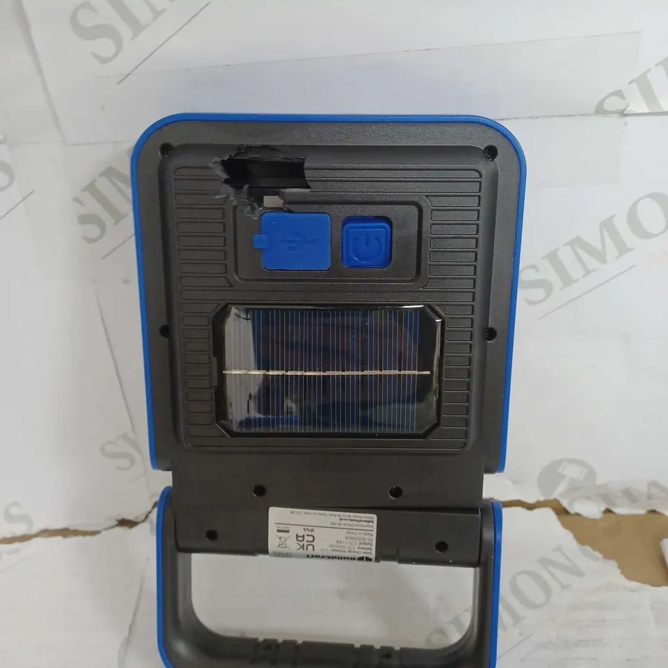 3X BLUE HANDLED OUTDOOR LIGHTS 