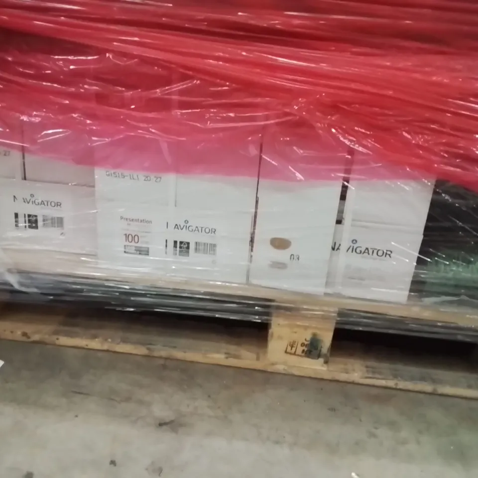 PALLET OF ASSORTED HOUSEHOLD PRODUCTS AND ITEMS TO INCLUDE; TOILET PAPER,A4 BOXES OF NAVIGATOR PAPER,CAT LITTER 
