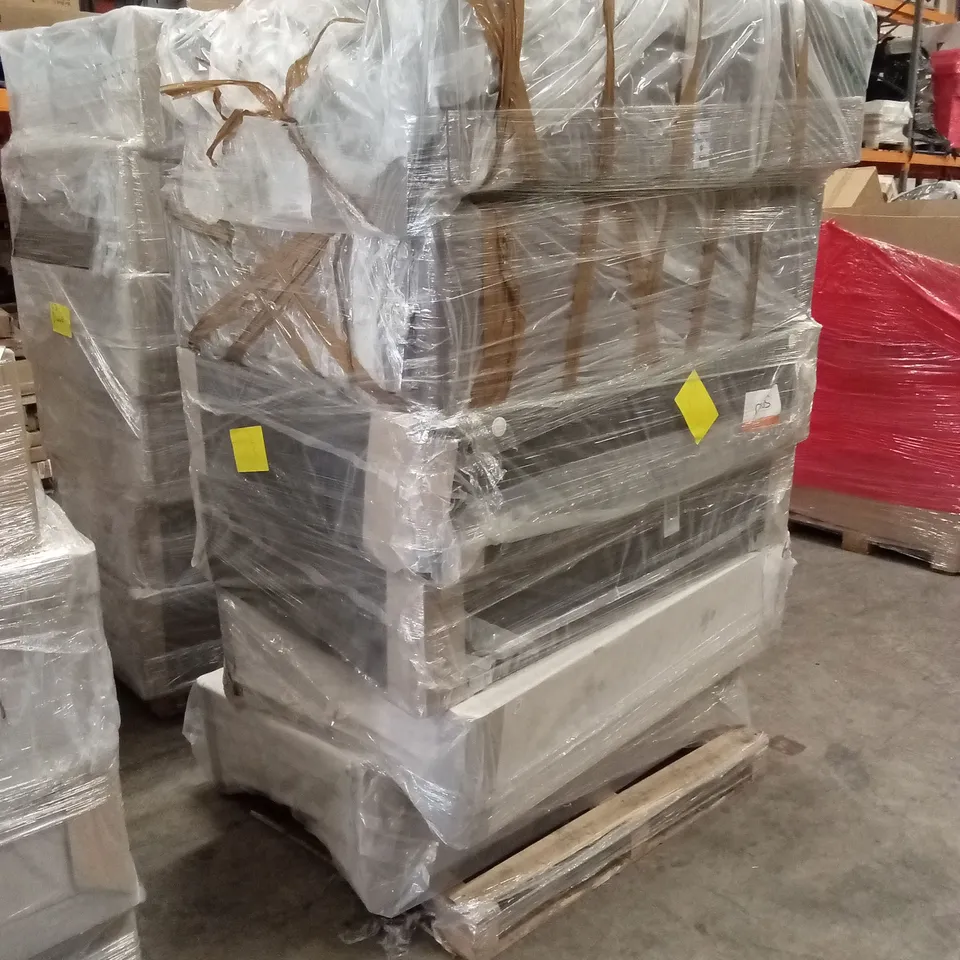 PALLET OF ASSORTED QUALITY DESIGNER DIVAN BASES // SIZES AND COLOURS VARY