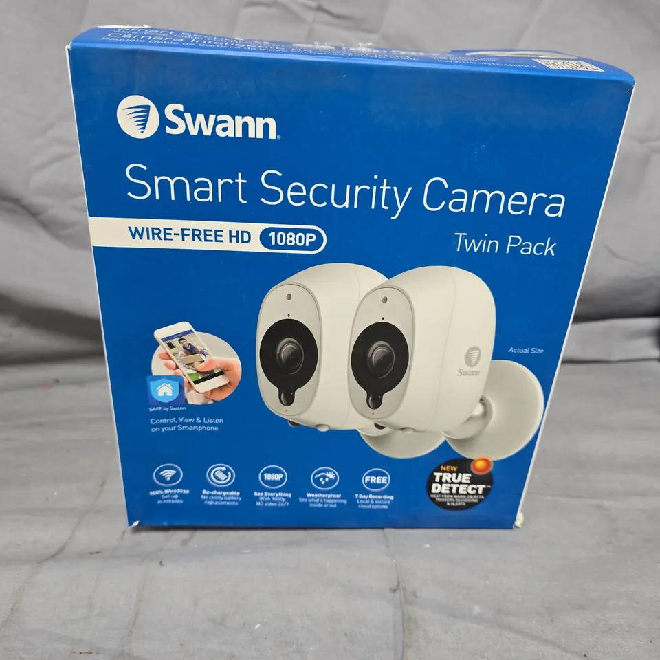 SWANN SMART SECURITY CAMERA TWIN PACK – WIRE-FREE HD 1080P