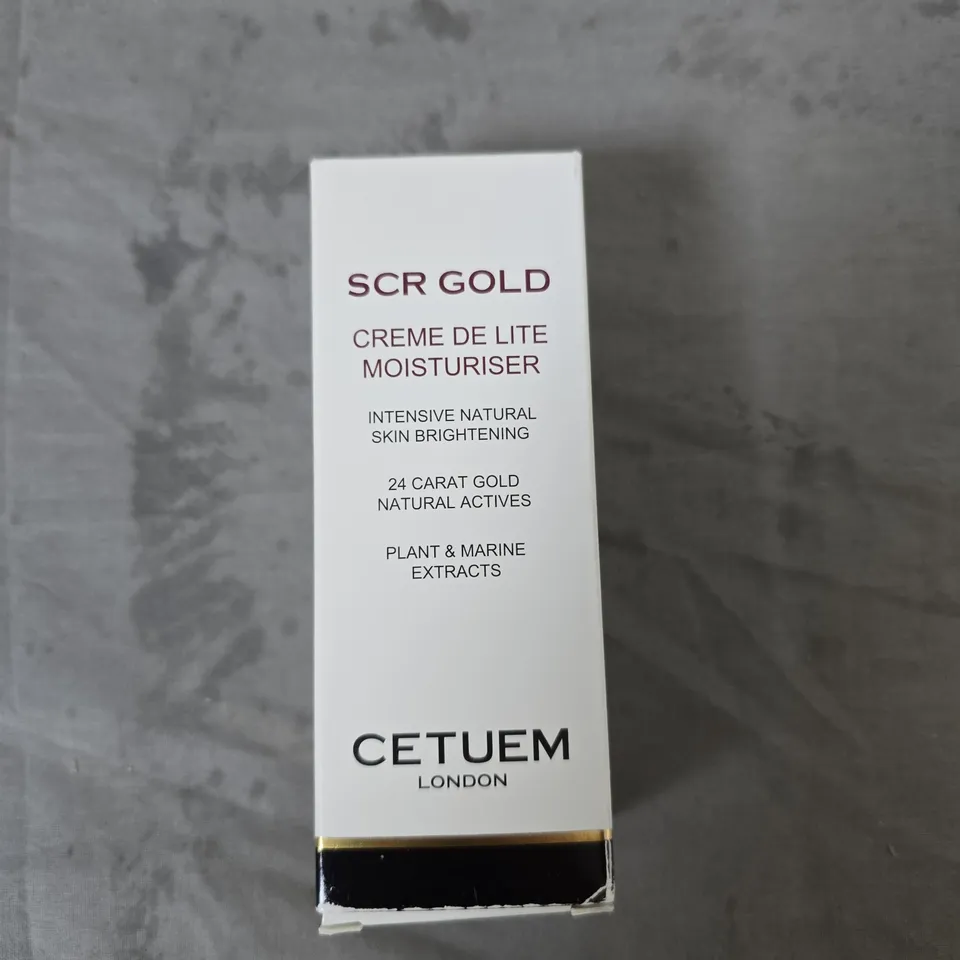 CETUEM LONDON SCR GOLD CREME DE LITE MOISTURISER – 50ML