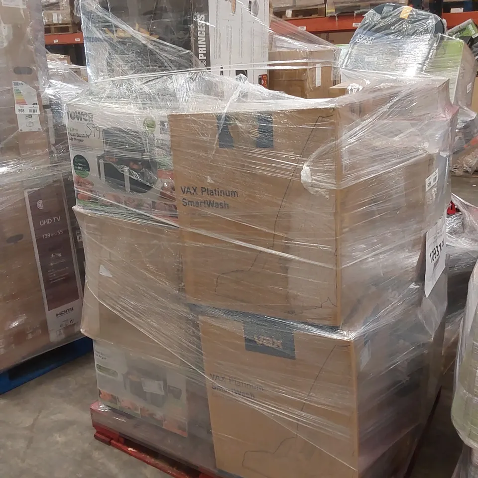 PALLET OF APPROXIMATELY 31 UNPROCESSED RAW RETURN HOUSEHOLD AND ELECTRICAL GOODS TO INCLUDE;