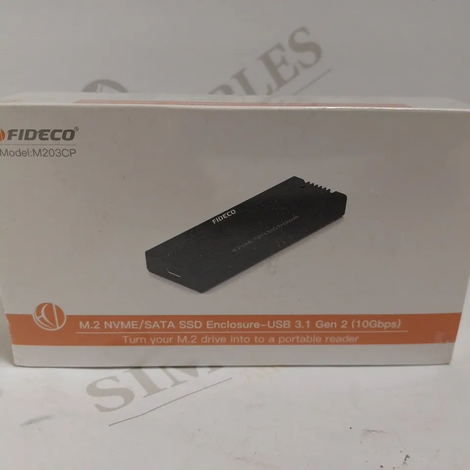FIDECO M203CP M.2 NVME/SATA SSD ENCLOSURE 