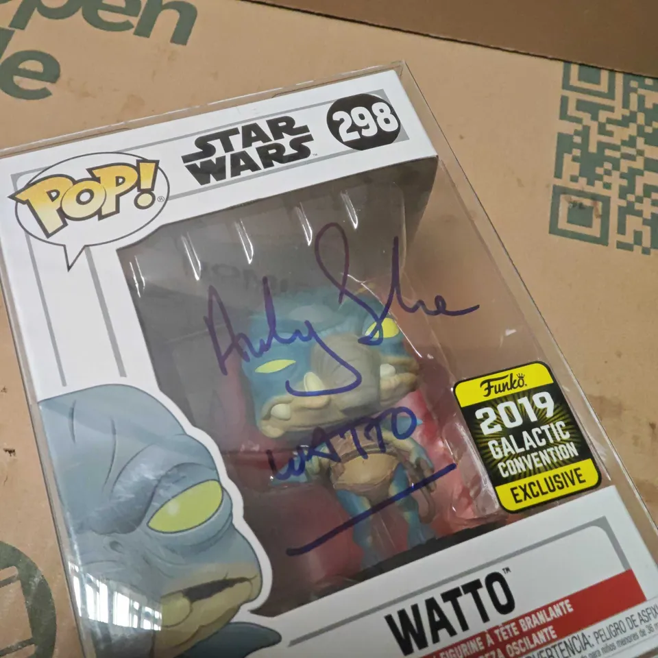 FUNKO POP! STAR WARS WATTO – GALACTIC CONVENTION EXCLUSIVE 2019, SIGNED
