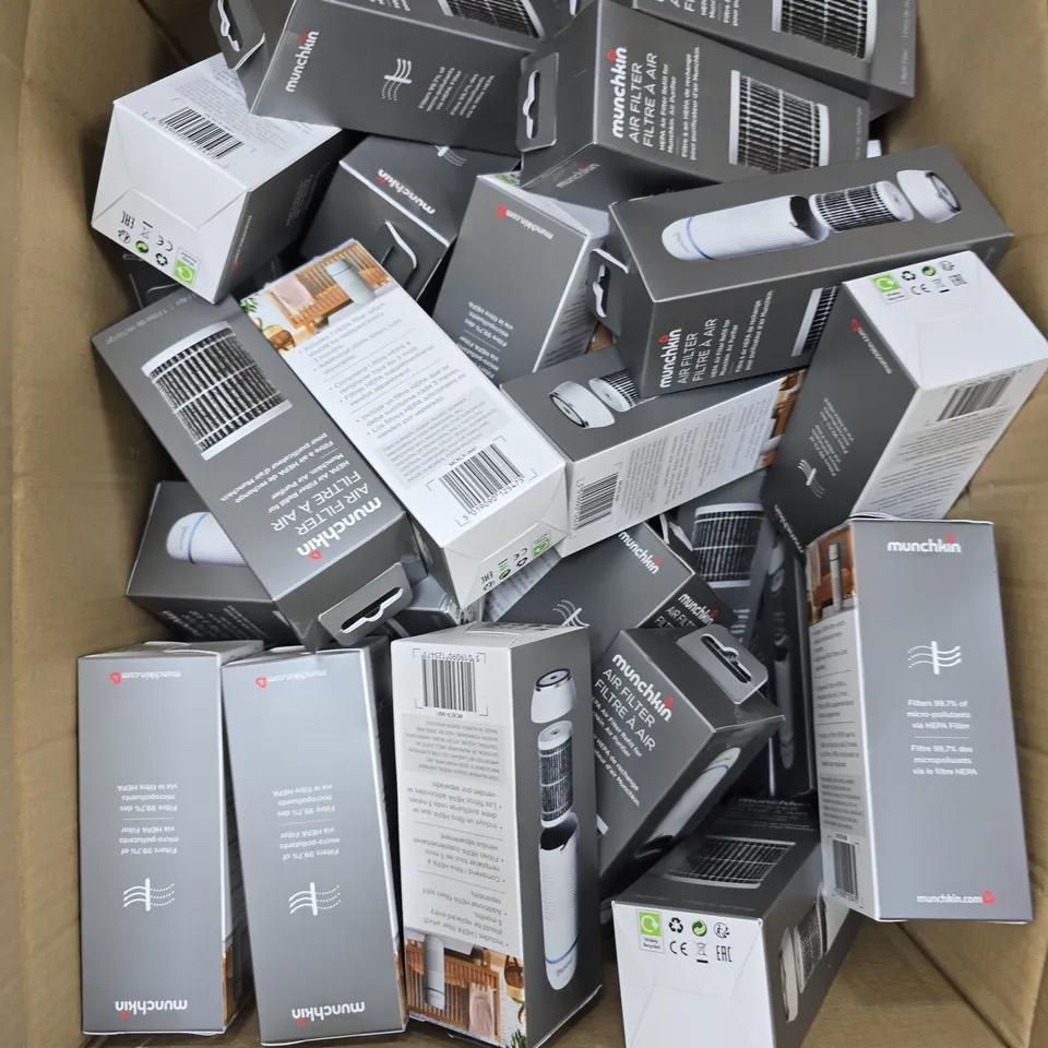 APPROXIMATELY 35 BOXED MUNCHKIN AIR FILTERS