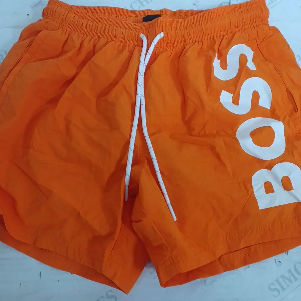 HUGO BOSS ORANGE SWIMMING SHORTS - MEDIUM