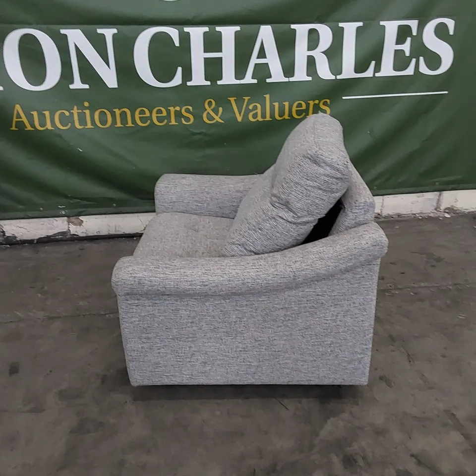 QUALITY G PLAN DESIGNER SUSSEX ELECTRIC RECLINING CUDDLER CHAIR IN GRAPHENE DUSK FABRIC