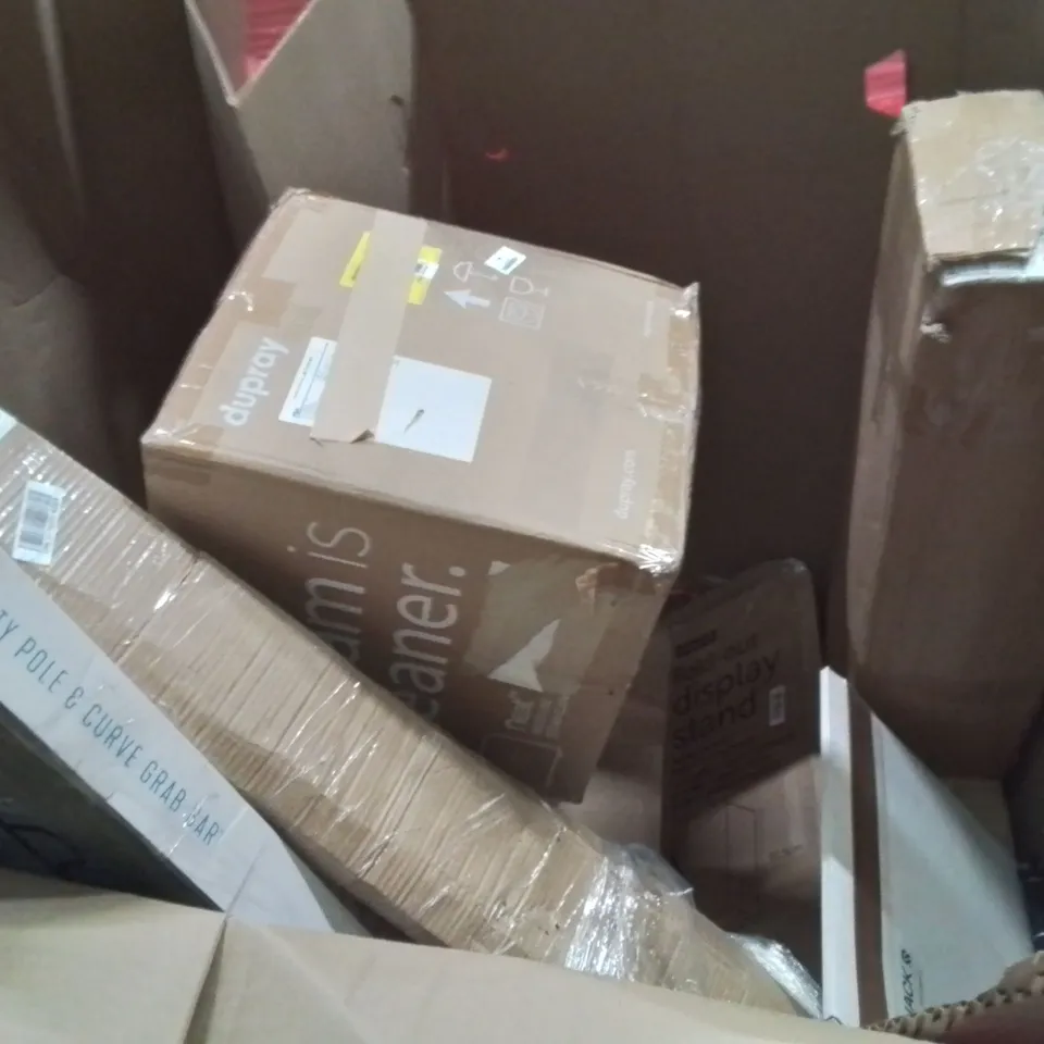 PALLET CONTAINING ASSORTED ITEMS TO INCLUDE:  CANON PIXMA WIRELESS PRINTER, AIR FRYER, HOT WATER DISPENSER, FULL LENGTH MIRROR ECT