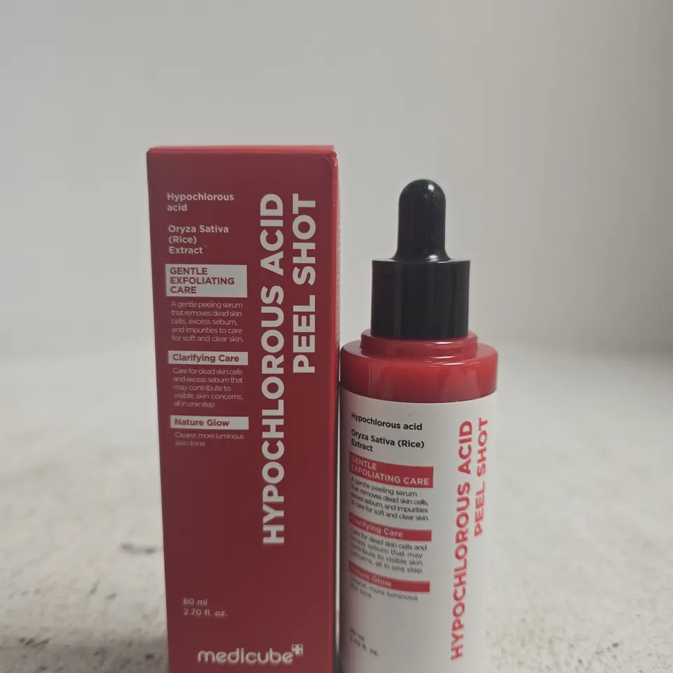 BOXED MEDICUBE HYPOCHLOROUS ACID PEEL SHOT – FACIAL SERUM, 80 ML