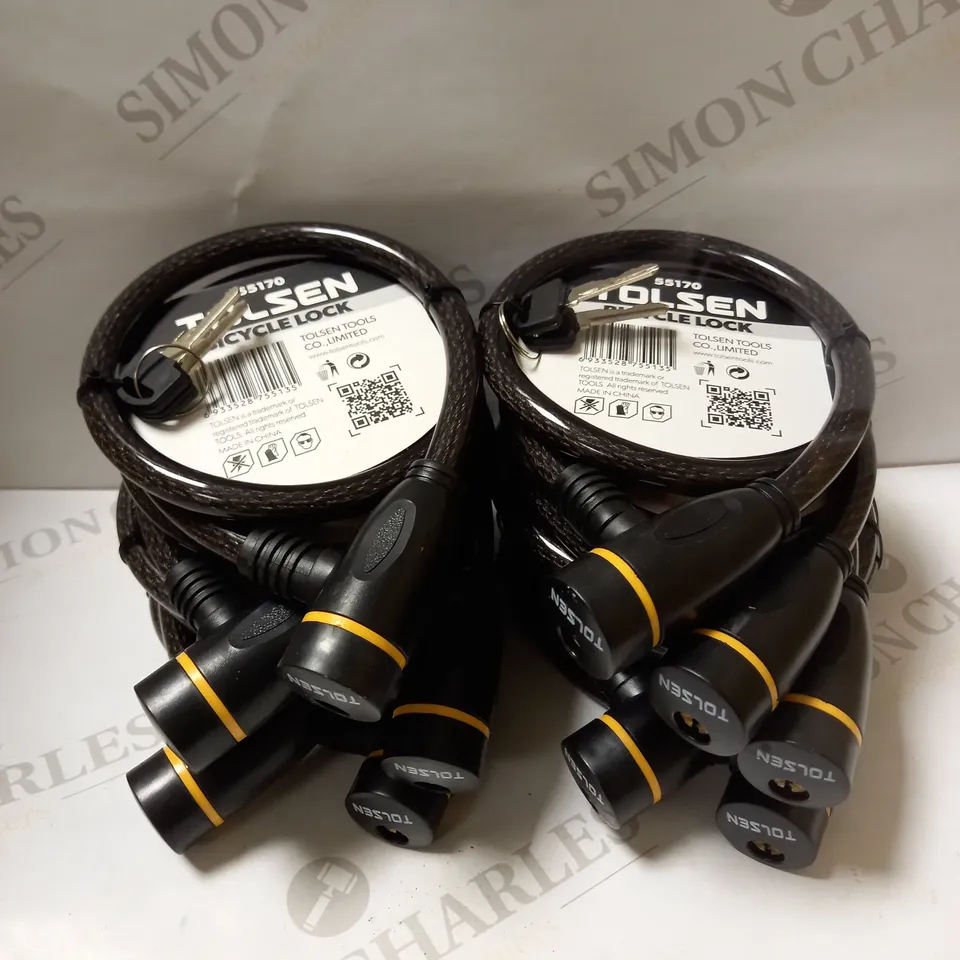 LOT OF 10 TOLSEN BICYCLE LOCKS 55170