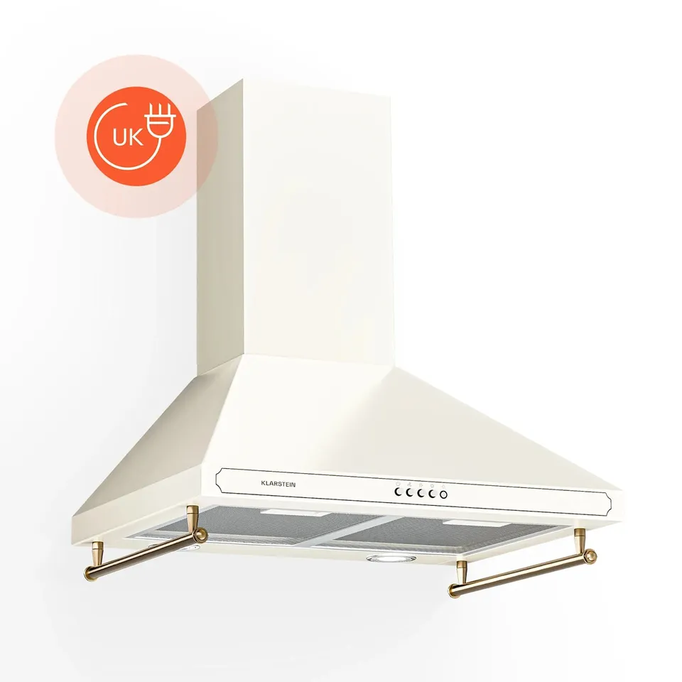 BOXED KLARSTEIN VICTORIA 60 CM CHIMNEY COOKER HOOD