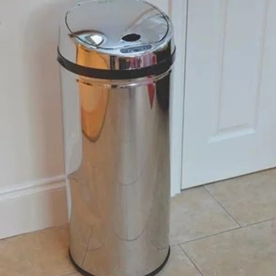 BOXED HANDS FREE STAINLESS STEEL 45 LITRE MOTION SENSOR BIN