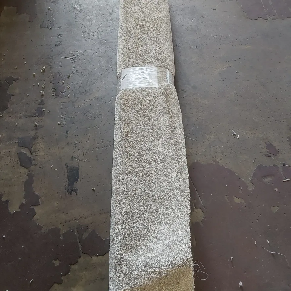 ROLL OF QUALITY DEEP TOUCH TAUPE CARPET - APPROXIMATELY 2.15 x 4m