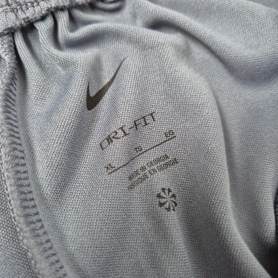 NIKE DRI-FIT JOGGING TROUSERS – NAVY WITH LIGHT BLUE PANELS, MEN'S SIZE XL