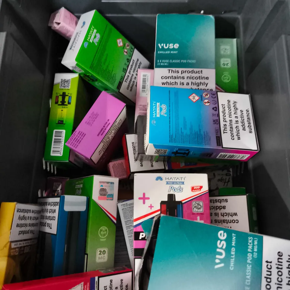 APPROXIMATELY 15 ASSORTED E-CIGARETTE AND VAPE PRODUCTS TO INCLUDE VUSE, LOST MARY, BLAST ETC 