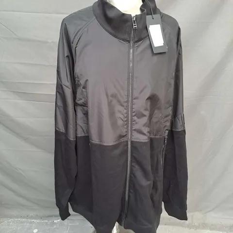 BOSS ZIP UP JACKET IN BLACK SIZE 6XL