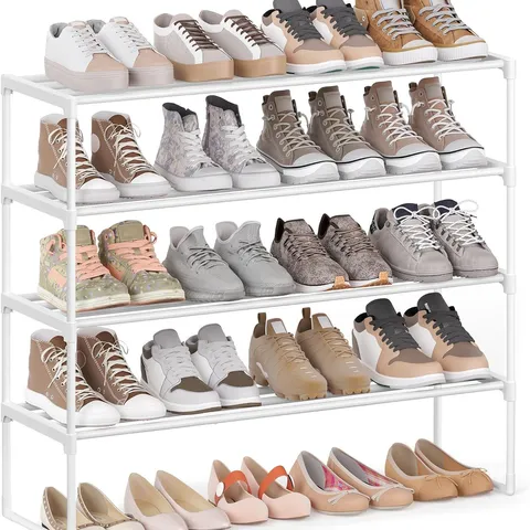 BOXED SONGMICS 4-TIER SHOE RACK, SHOE STORAGE ORGANISER