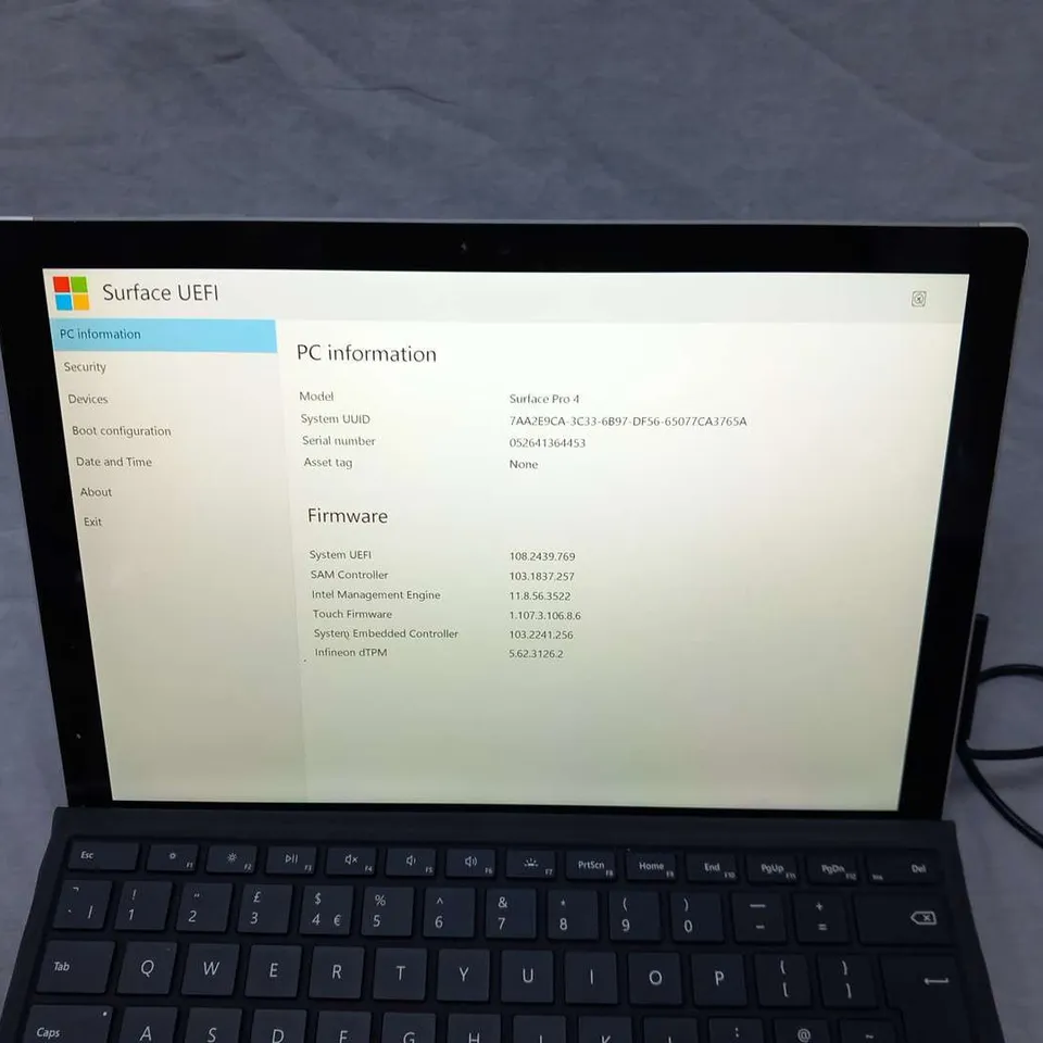 MICROSOFT SURFACE PRO 4 128GB