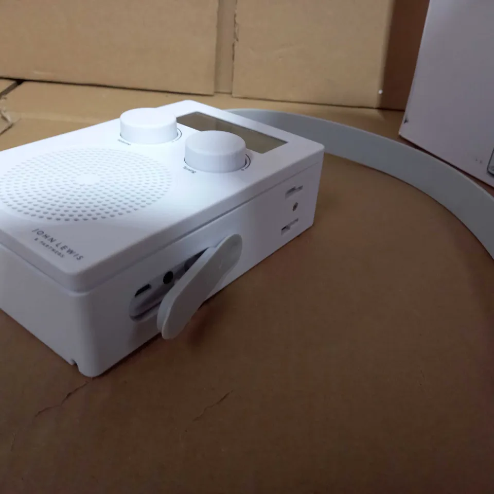 BOXED JOHN LEWIS DAB SHOWER RADIO