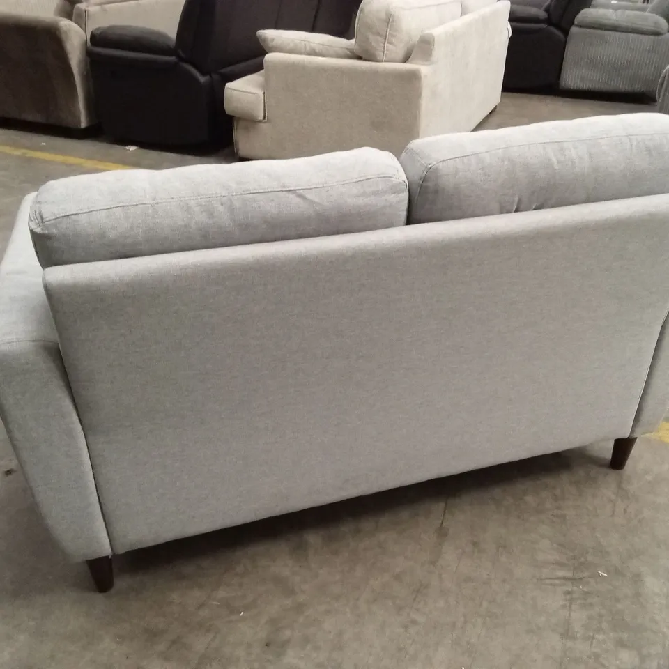 WHITTAKER 2 SEATER LINEN FABRIC SOFA - GREY