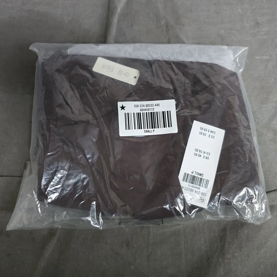 BAGGED HOLLISTER HIGH-NECK DROP WAIST SKORT DRESS IN BROWN - SMALL P