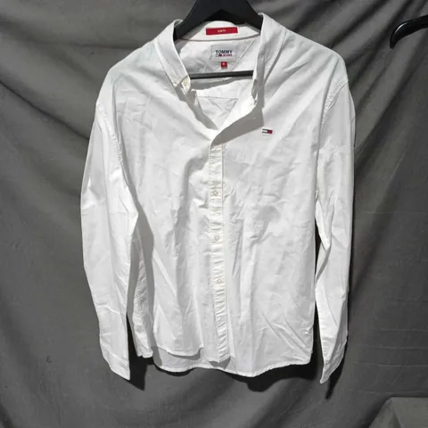 TOMMY JEANS SLIM FIT WHITE SHIRT – MEN'S XL