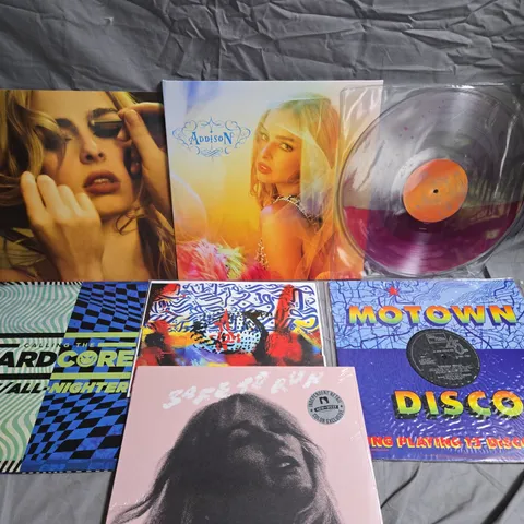 SET OF APPROX 12 VINYL'S TO INCLUDE - ADDISON , MOTOWN DISCO AND CALLING THE HARDCORE